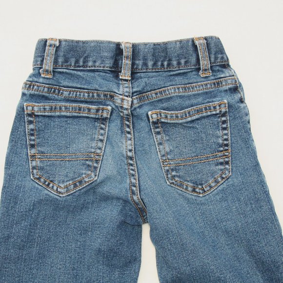BOYS 7 SLIM WAIST BLUE JEANS RELAXED FIT NICE CONDITION POCKETS ADJUSTABLE WAIST - Picture 13 of 16